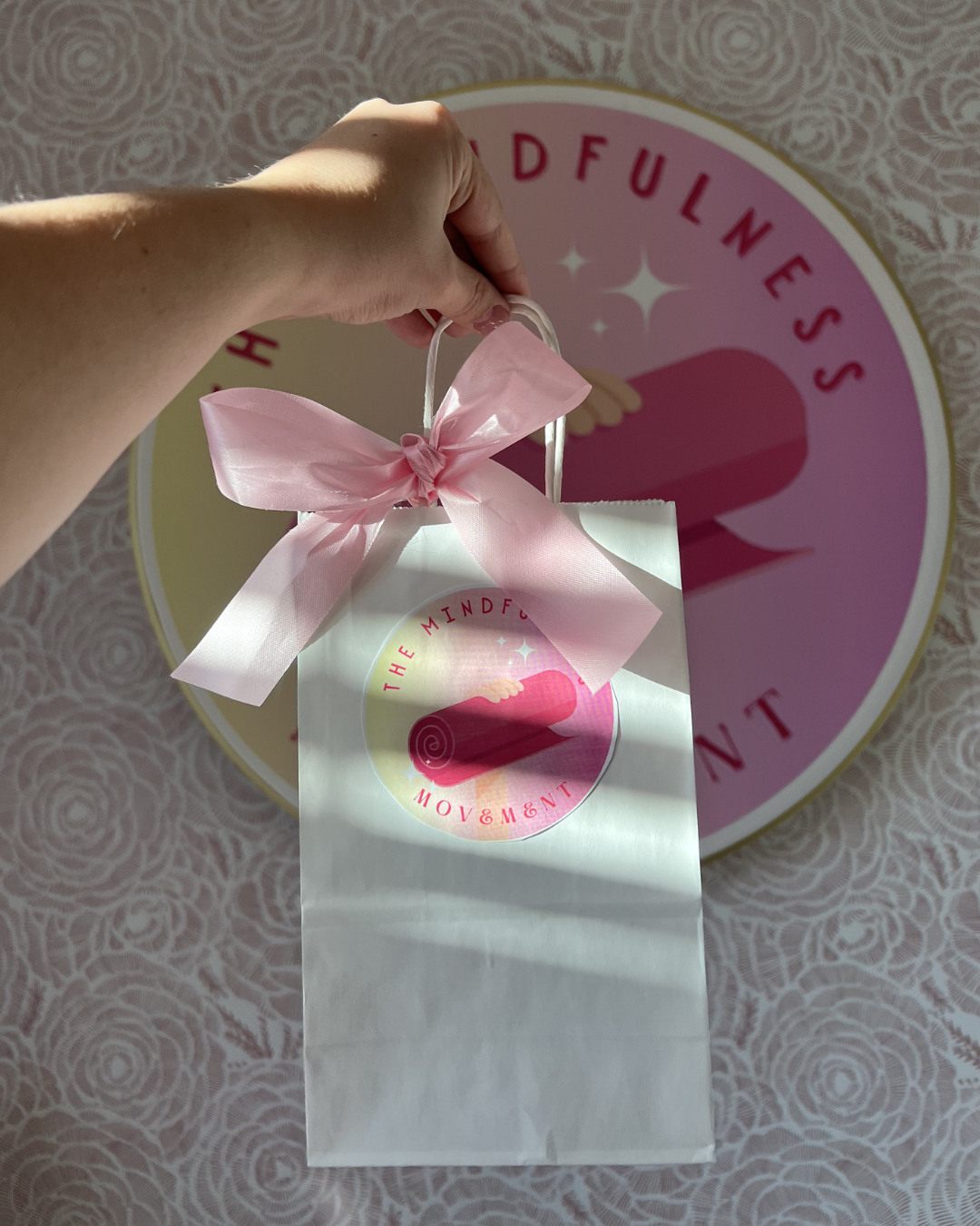 Personalized welcome tote bag prepared for campers attending a boutique tween wellness and confidence summer camp in the Twin Cities Minnesota.