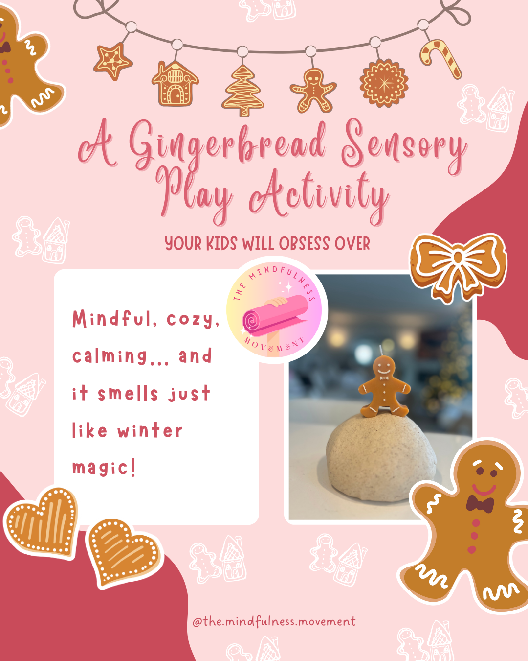 Free Gingerbread Play Dough Recipe for Winter Sensory Play & Mindfulness