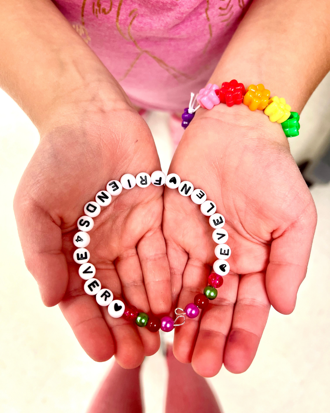 Children practicing hands-on-heart breathing during a kids summer camp in Mounds View, Minnesota.