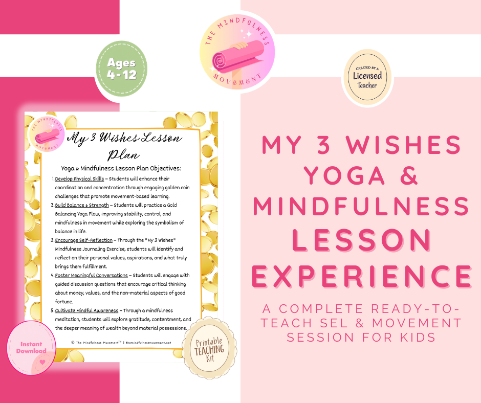 My 3 Wishes: St. Patrick’s Day Yoga & Mindfulness Lesson Experience for Kids | Complete SEL Activity, Guided Meditation & Ready-to-Teach Session Plan