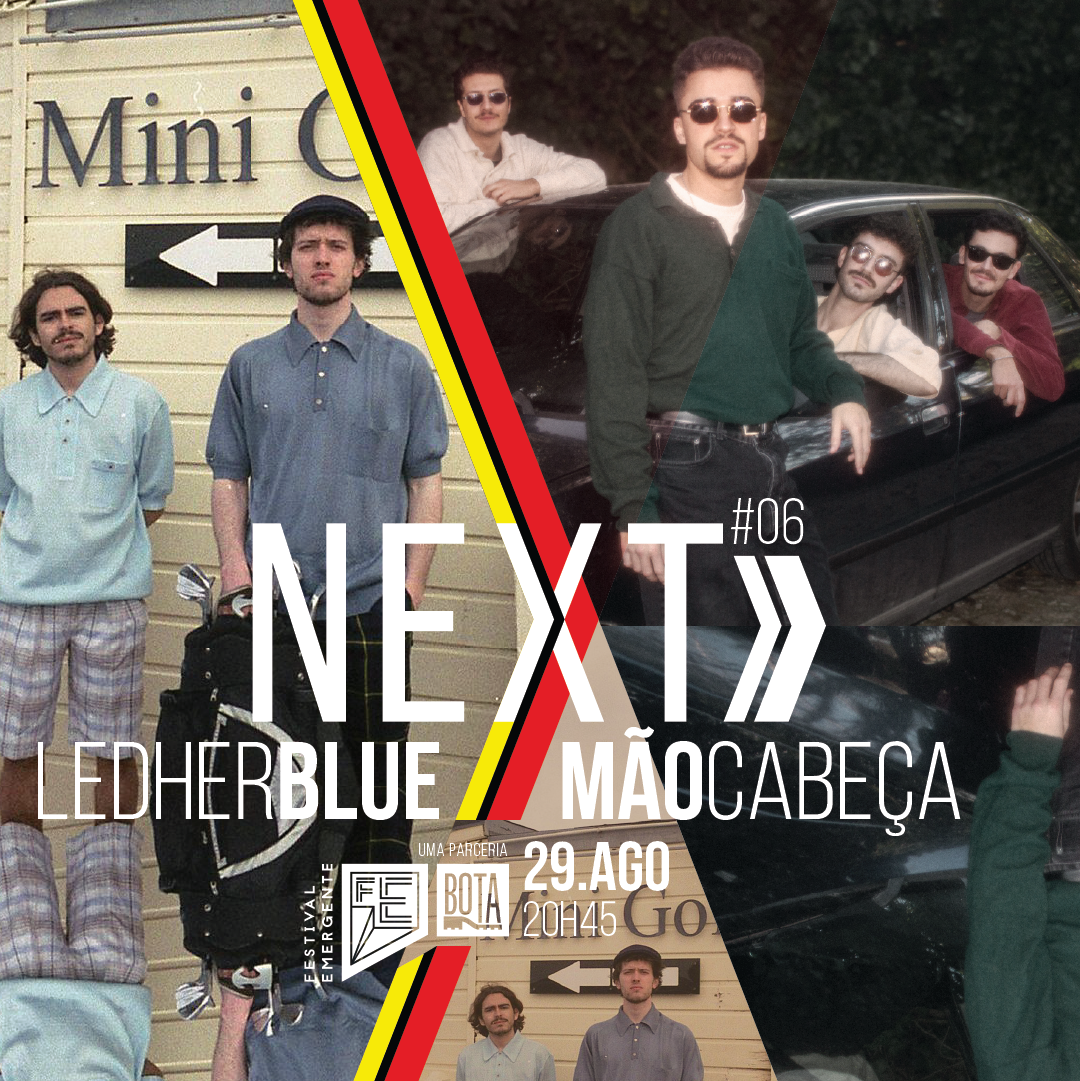 next #06 - Ledher Blue | mão cabeça