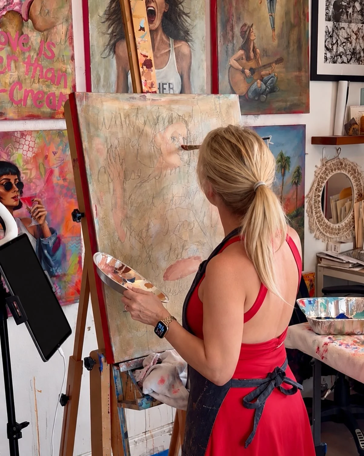 &ldquo;Sountrack Of My Life&rdquo; painting number 7 in progress. #contemporaryartwork #studio #trend #viral