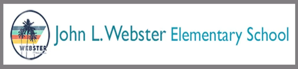 John L. Webster Elementary School logo and name.