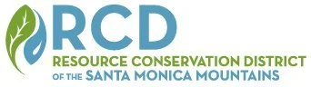 Logo of RCD Resource Conservation District with blue and green color scheme and a leaf icon.