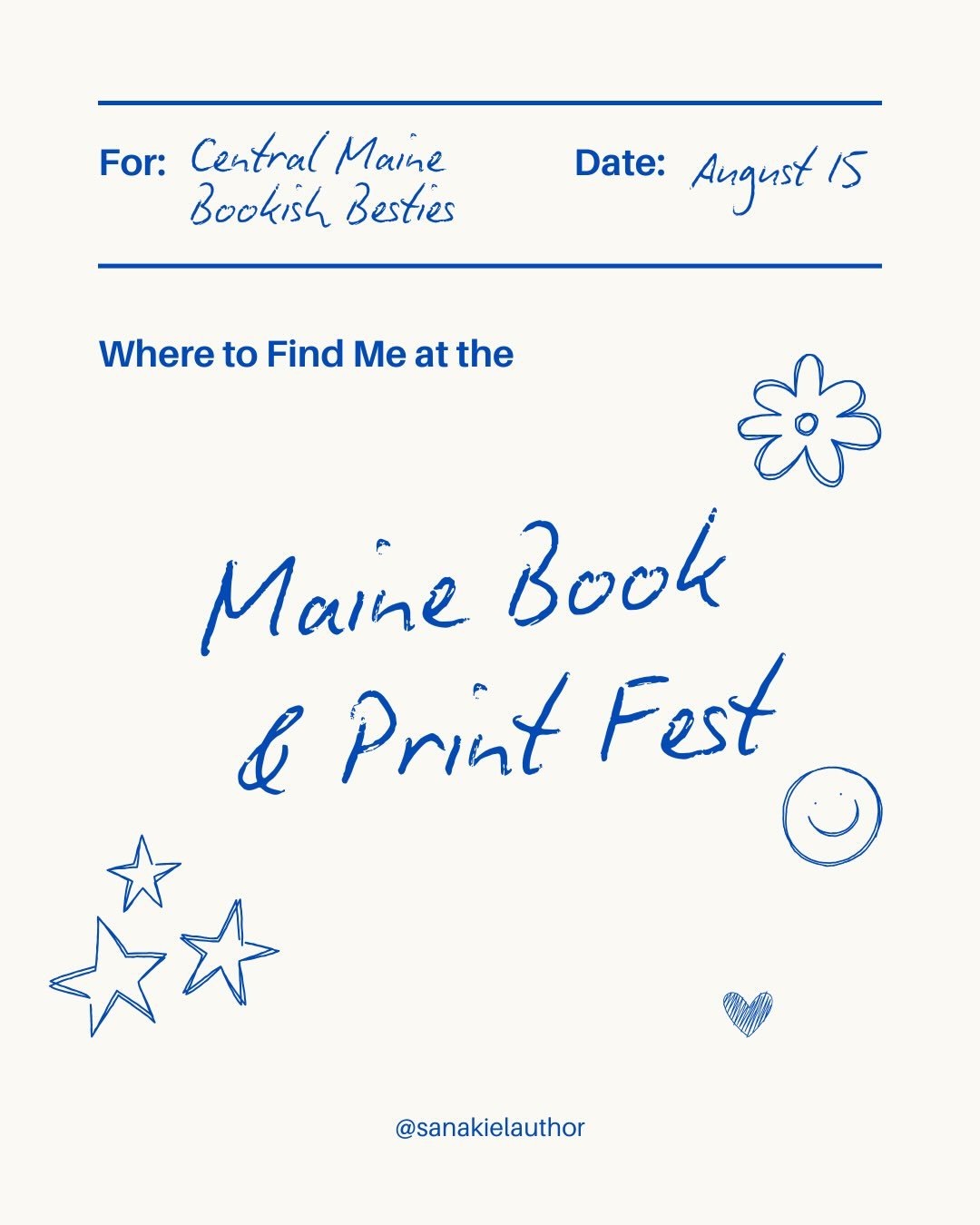 If you&rsquo;re at @mainebookprintcollective fest this weekend, please come say hi 🥰 #authorsofinstagram #maineauthor #waterville