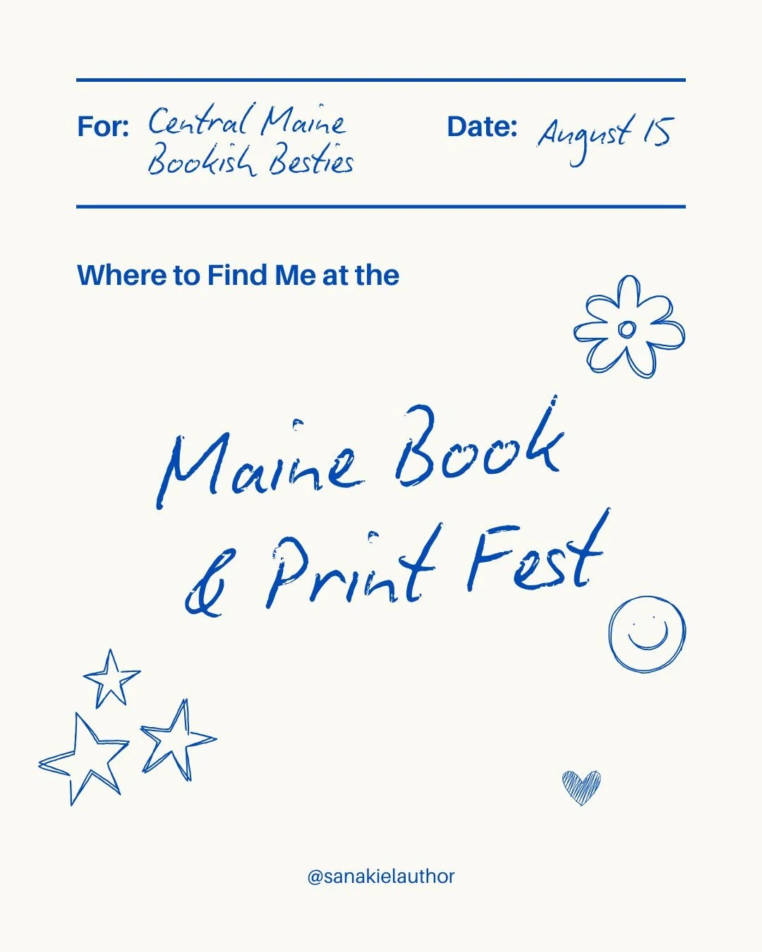 If you&rsquo;re at @mainebookprintcollective fest this weekend, please come say hi 🥰 #authorsofinstagram #maineauthor #waterville