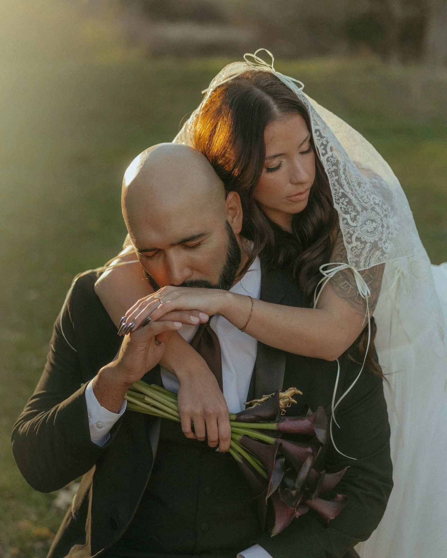 2026 manifestations✨

Dresses with so much texture it breathes life into every photo. Non-traditional bridal shoes.
Brooches instead of boutonni&egrave;res.
Unique invitations, hand painted or simply just having something random on there, like scener