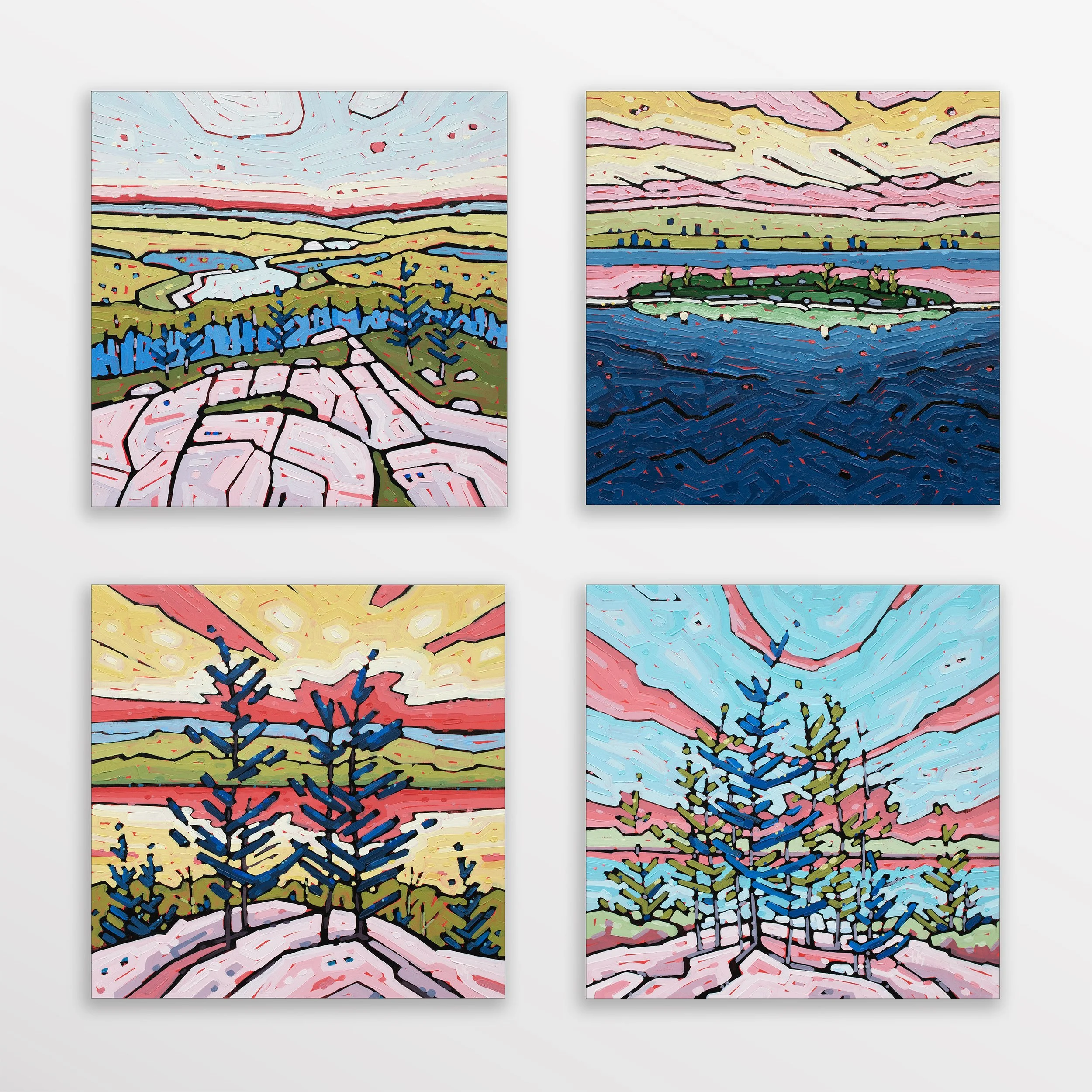 Square Foot Show_July_Four Paintings.jpg (Copy) (Copy)