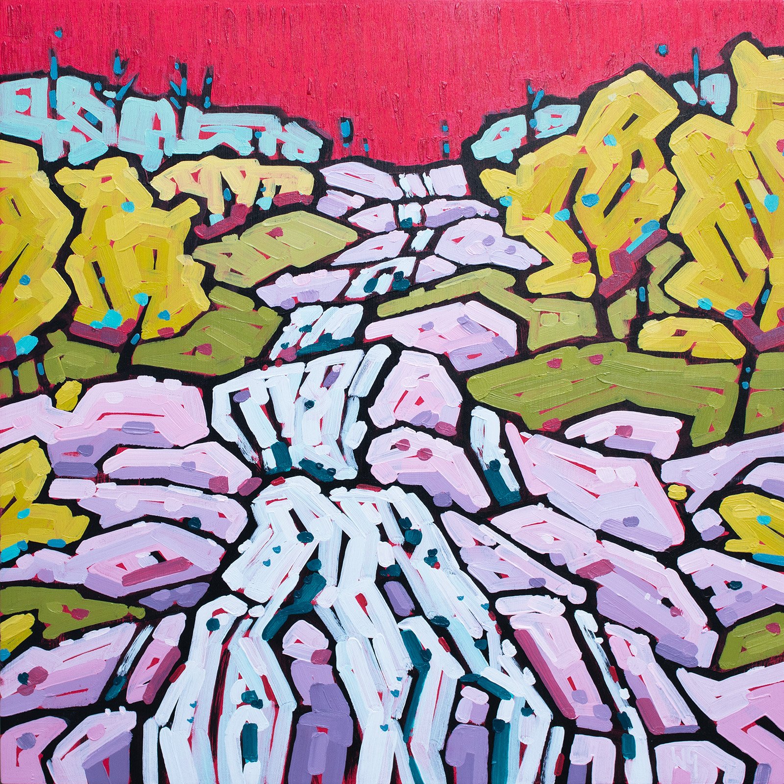 Willow Glufka_Fall into Red_Acrylic on Panel.jpg