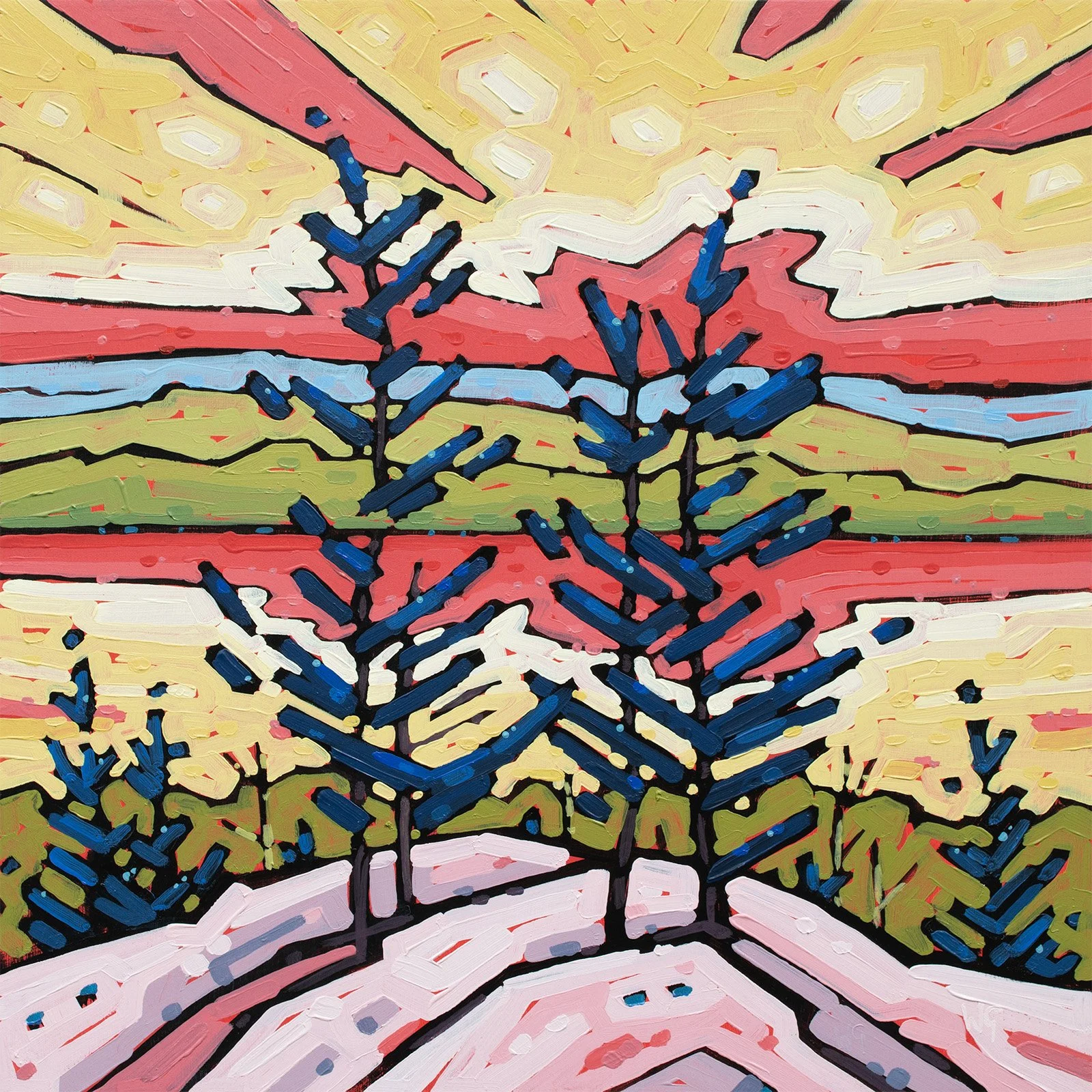 Willow Glufka - Coastal Gold II - Acrylic on Panel.jpg