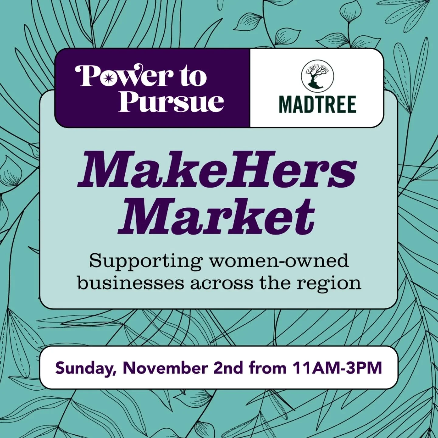 🛍️ We're less than one month away! Mark your calendar for Sunday, November 2nd from 11AM-3PM at @madtreebrewing Oakley. We've got some wildly talented folks ready to load you up with holiday gifts, sweet treats, home goods, clothes, and so much more