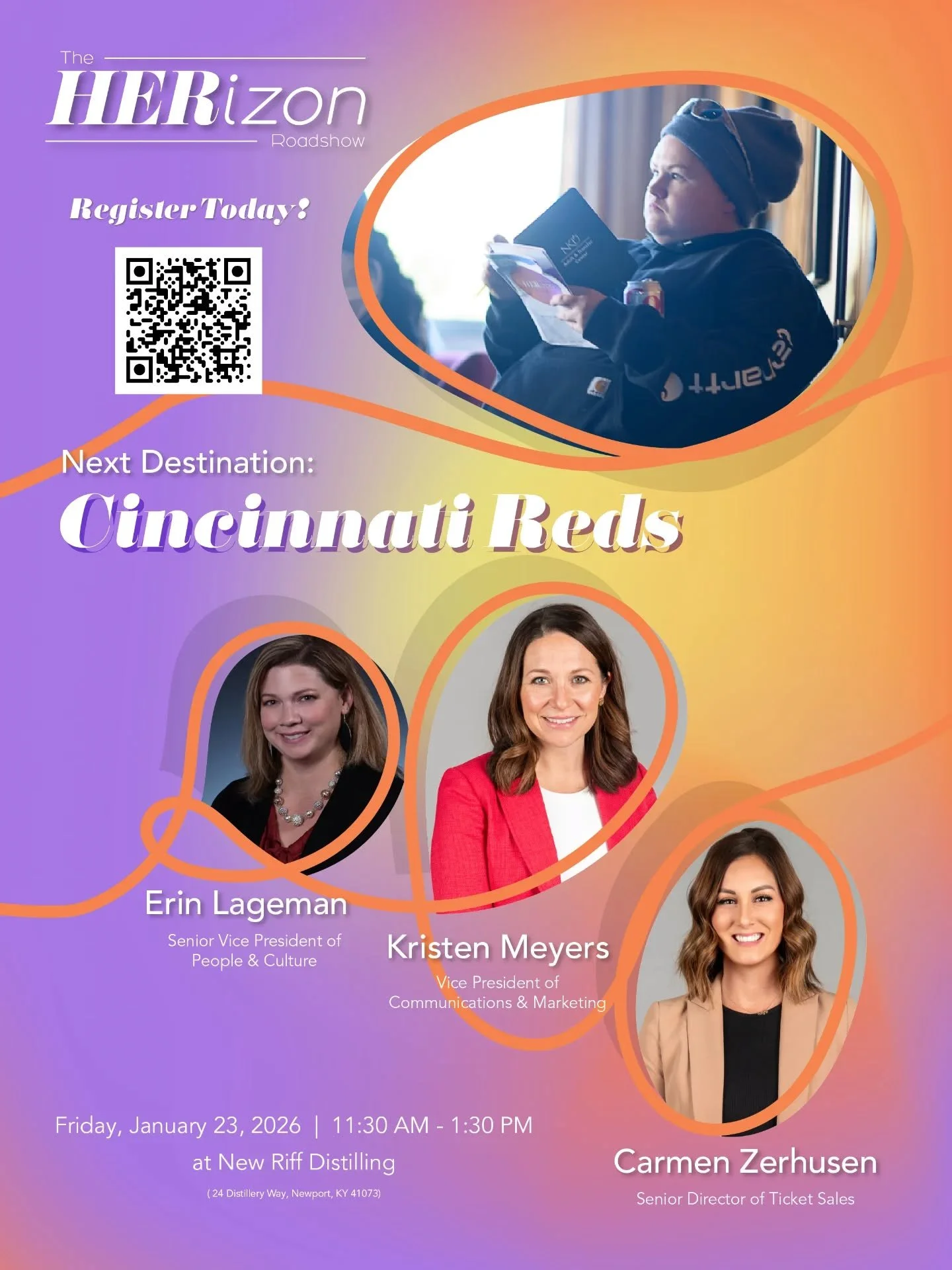 Power to Pursue has teamed up with New Riff to POWER their HERizon Roadshow and we couldn't be happier to help them lift this vision. HERizon is a FREE opportunity that focuses on connecting with and supporting 18-26 year olds getting started in thei