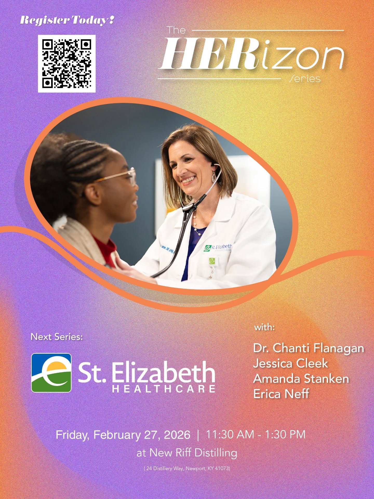 This Friday, 2/27/26, the HERizon Series will host four female leaders from @stelizabethnky to speak to our young women about their work and their impact on the healthcare scene. 

🎟️ This session is FREE to attend, but registration is required usin