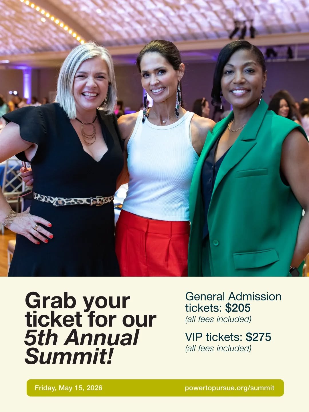 Year 5 is going to be THE BIGGEST ONE (yet)! We're gathering over 900 women at Music Hall and Memorial Hall in Over-the-Rhine to share in what is sure to be a memorable day of connecting and belonging. The 5th annual P2P Summit is THE place to be on 