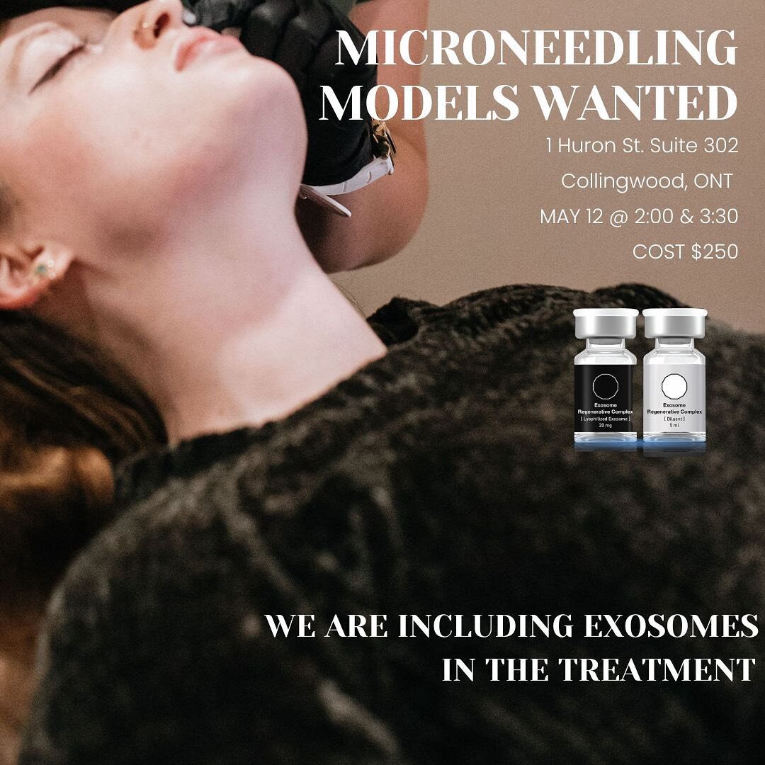We are looking for TWO MODELS in Collingwood for Microneedling with the addition of the innovative exosome treatment.

If you're looking for the best post-therapy treatment, look no further than exosome therapy! Exosomes are tiny vesicles that are na