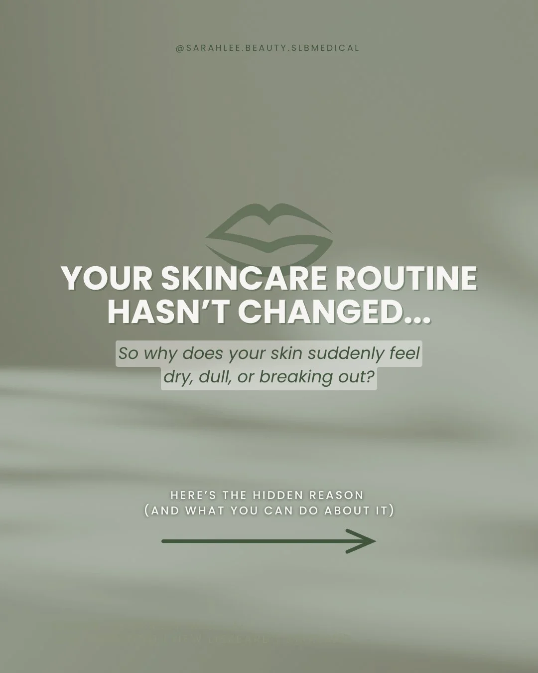 Your skincare routine hasn&rsquo;t changed&hellip; so why does your skin suddenly feel dry, dull, or breaking out? 🍂

Seasonal shifts, stress, and hormones can all throw your skin off balance. That&rsquo;s why this month you might notice more breako