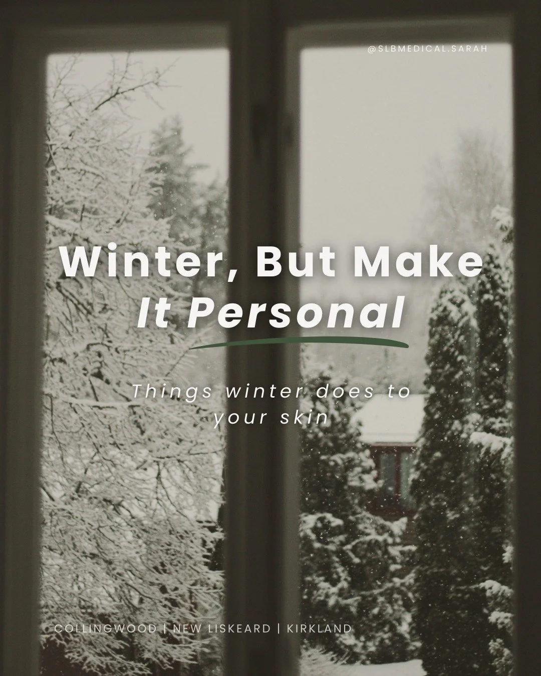 Winter has a way of making skin feel&hellip; personal ❄️

Dryness, tightness, dullness, sensitivity, and even breakouts are all common when cold air and indoor heating begin to affect the skin barrier. If your skin feels different lately, it&rsquo;s 