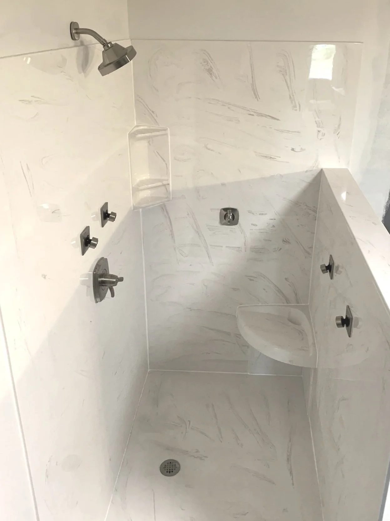 Curated Marble Shower