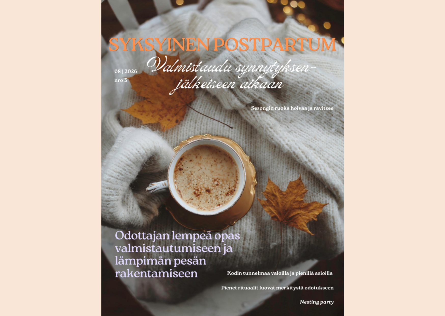 Syksyinen e-lehti odottajille – valmistaudu postpartum-aikaan lempeästi