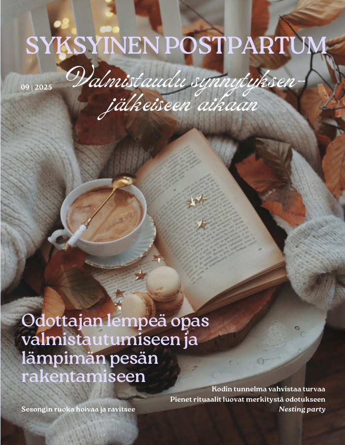 Syksyn lempeät hetket odottajalle – valmistaudu postpartum-aikaan