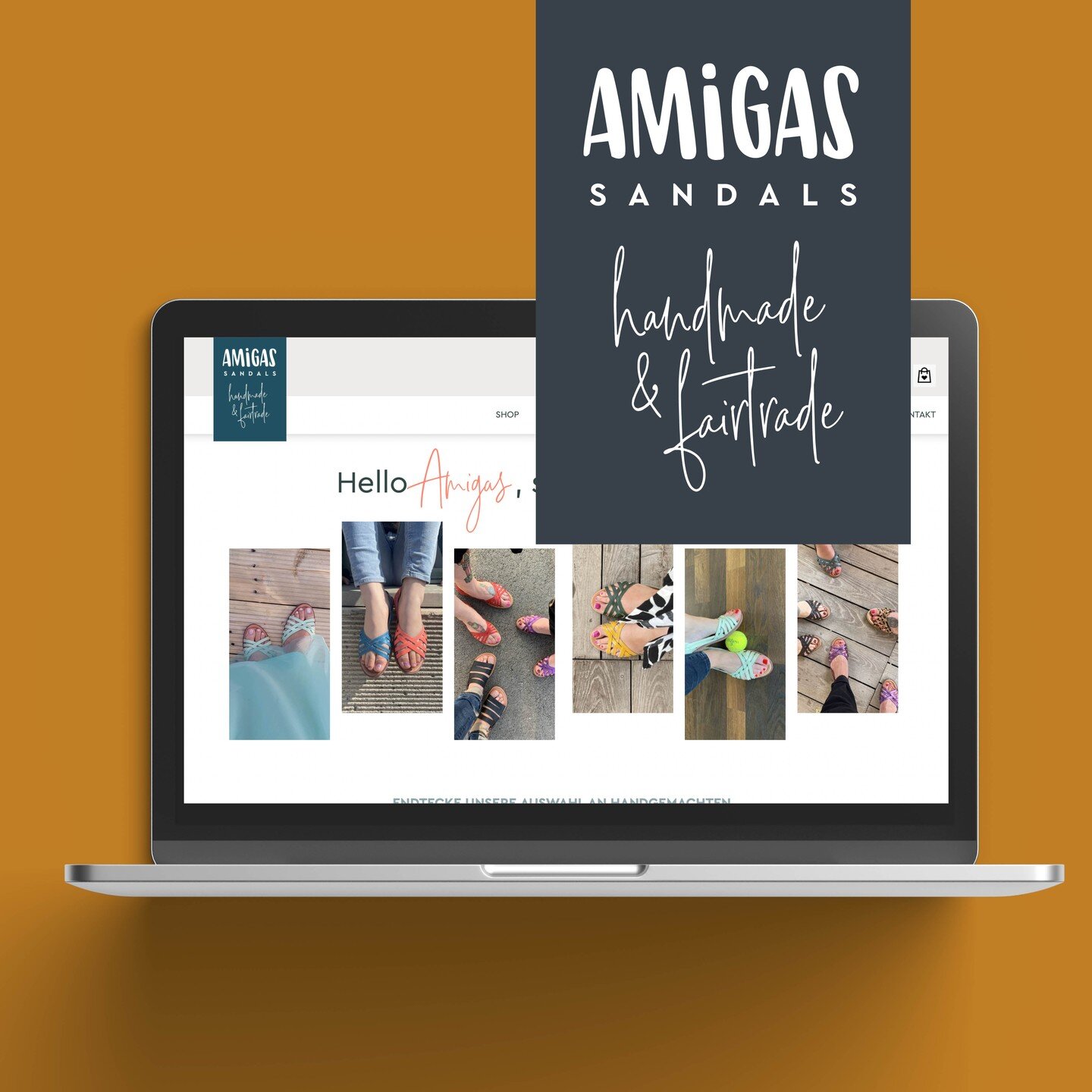 Die AMiGAS Sandals werden in Vietnam aus Restleder von Hand hergestellt. Das Label unterst&uuml;tzt eine kleine vietnamesiche Familie in Hoi An.
❤️
Wir begleiten das Label mit dem Gesamtauftritt im Corporate Design, sowie dem Konzept f&uuml;r Social 