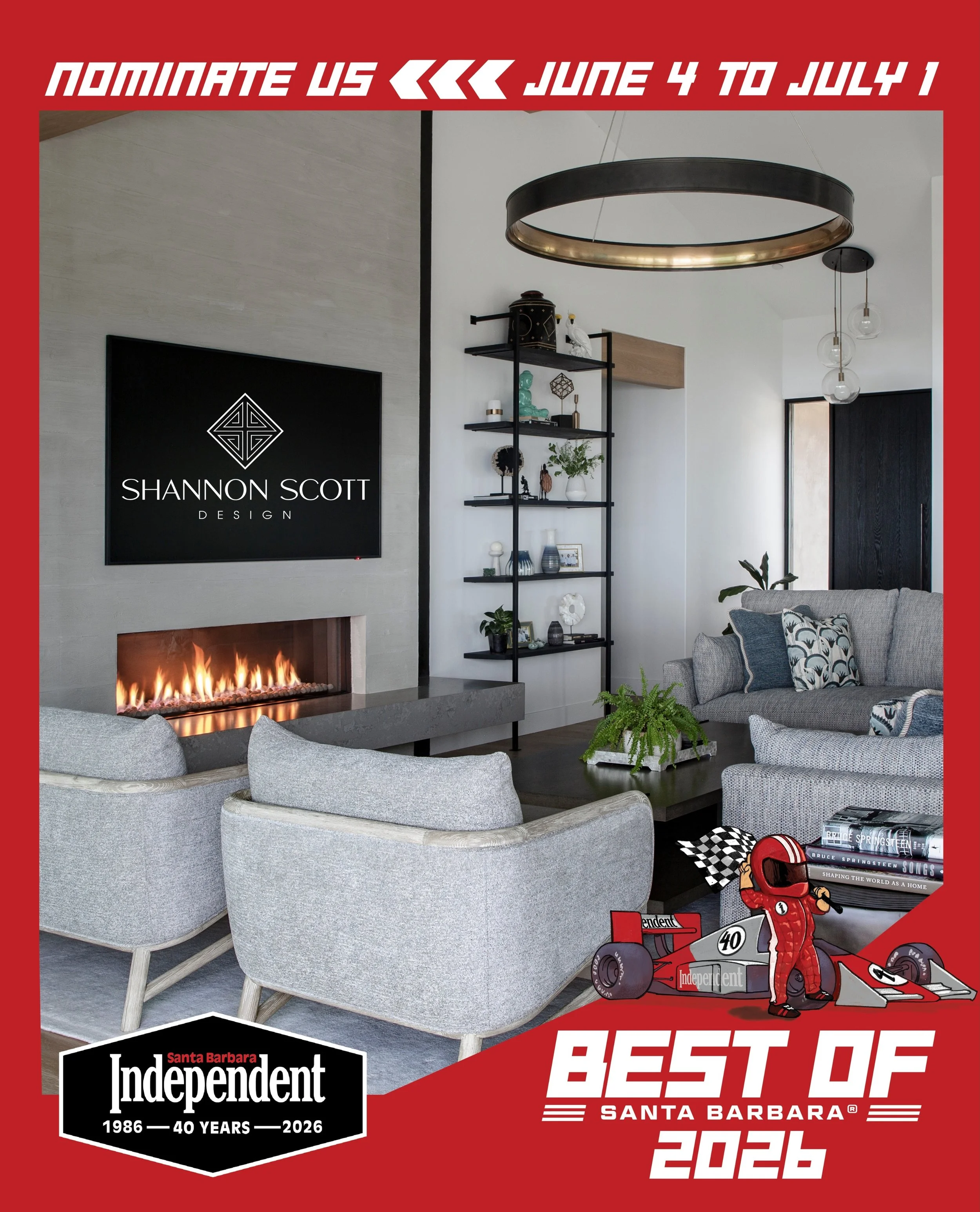 Dearest Clients, Colleagues, Friends, and Family,⁠
⁠
The nomination period for the 2026 Best of Santa Barbara starts TODAY, and we would LOVE to receive this honor, and your vote! Can you help us win this award for the 4th year in a row?!⁠
⁠
The firs