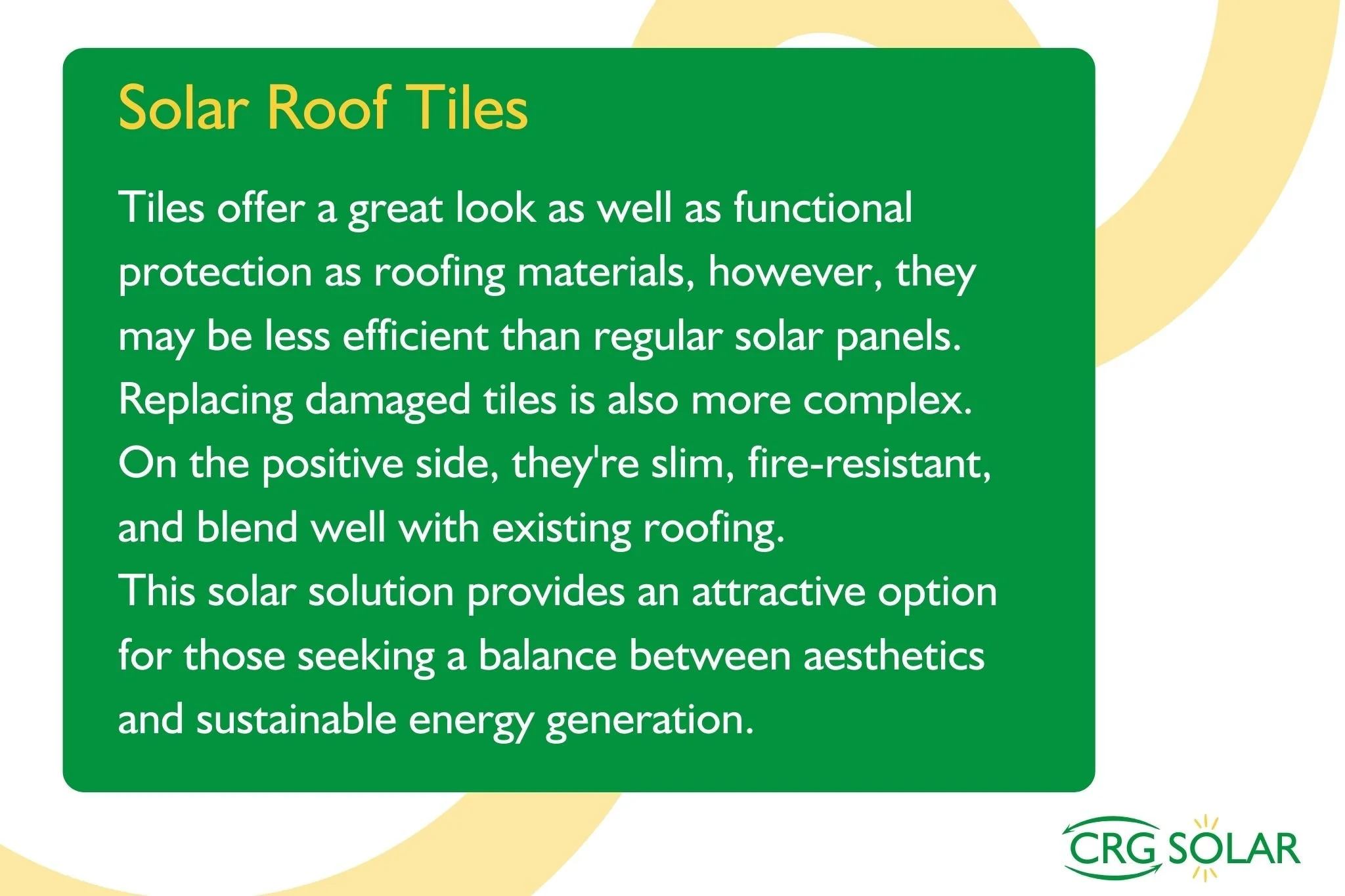 Are Solar Roof Tiles Worth It? Pros and Cons — CRG Direct Solar