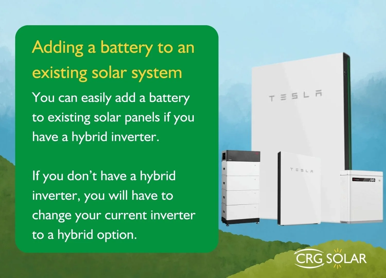 Can I Add Extra Batteries To A Solar System? — CRG Direct Solar