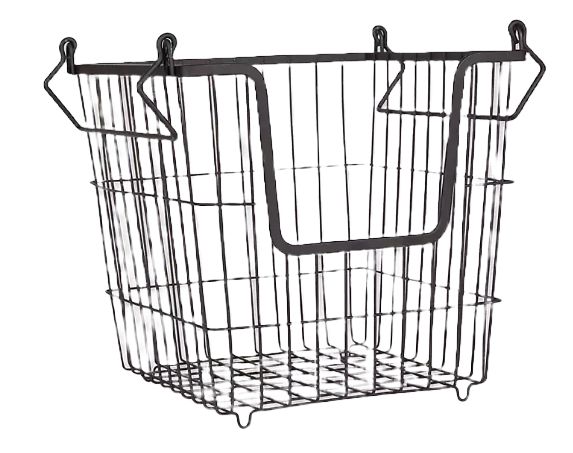 Stackable Black Wire Kitchen Basket