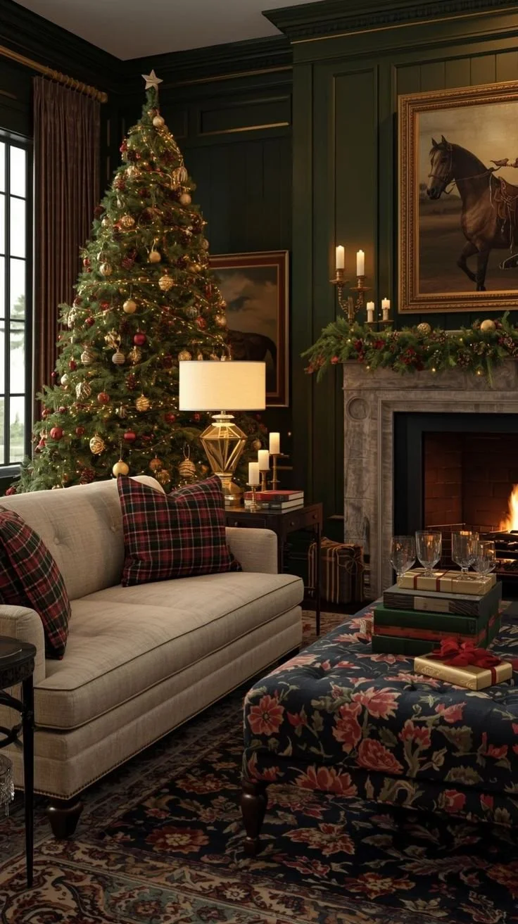 Ralph Lauren Inspired Christmas Living Room - Cozy, Heritage, & Elegant.jpeg