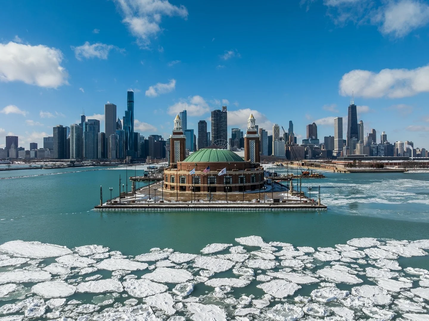 Chicago&rsquo;s Skyline: A Frozen Aerial Perspective

Braving the winter cold, I sent my drone soaring over the icy waters of Lake Michigan to capture a rare and dramatic view of Navy Pier with Chicago&rsquo;s skyline rising behind it. From the bold 