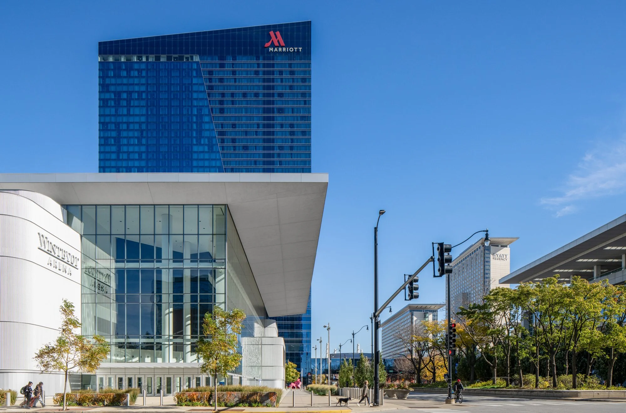 Architecture Exterior Of Sport Arena in Chicago
