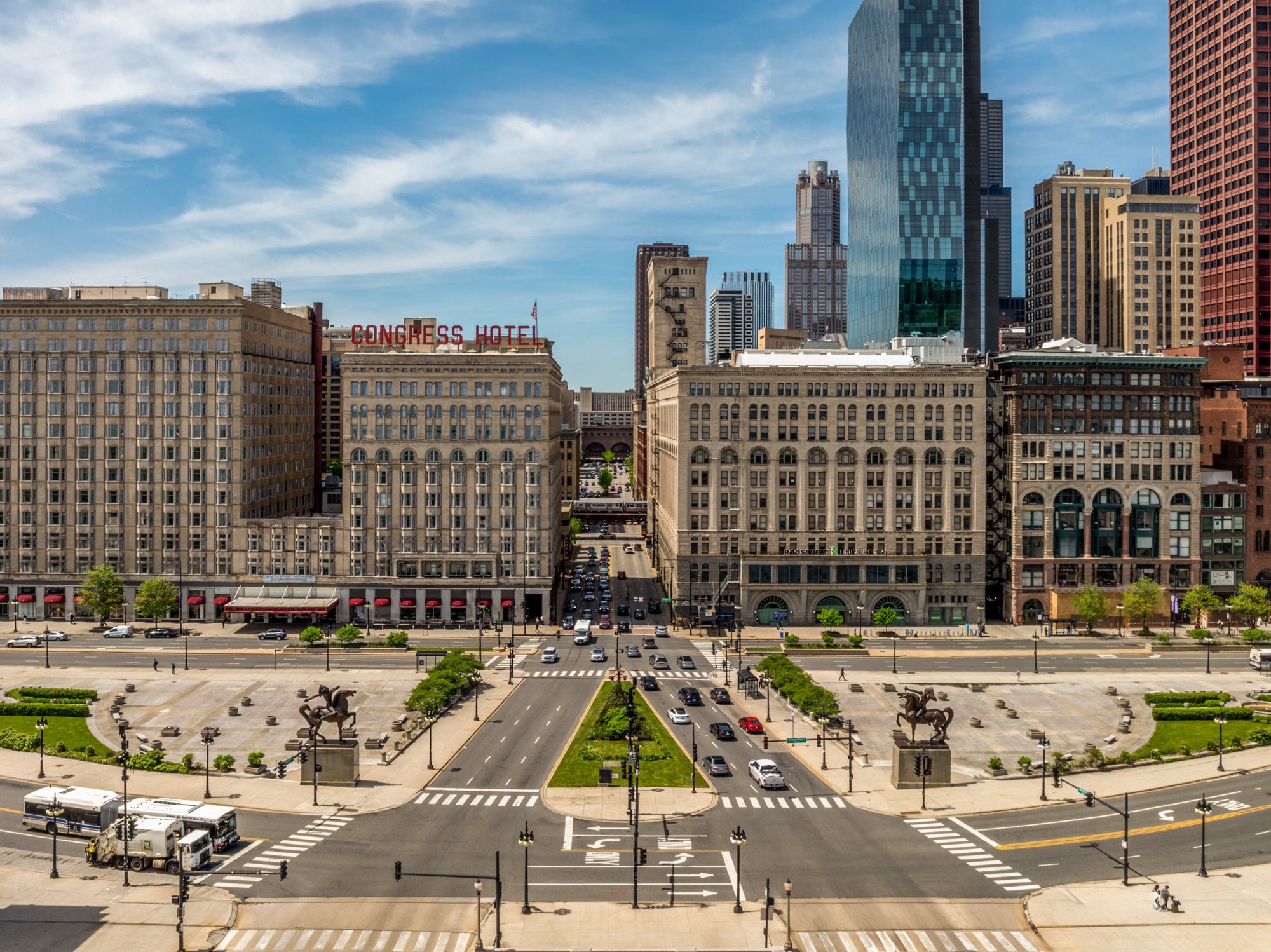 Architectue Aerial  Photographer Congress Hote Chicago
