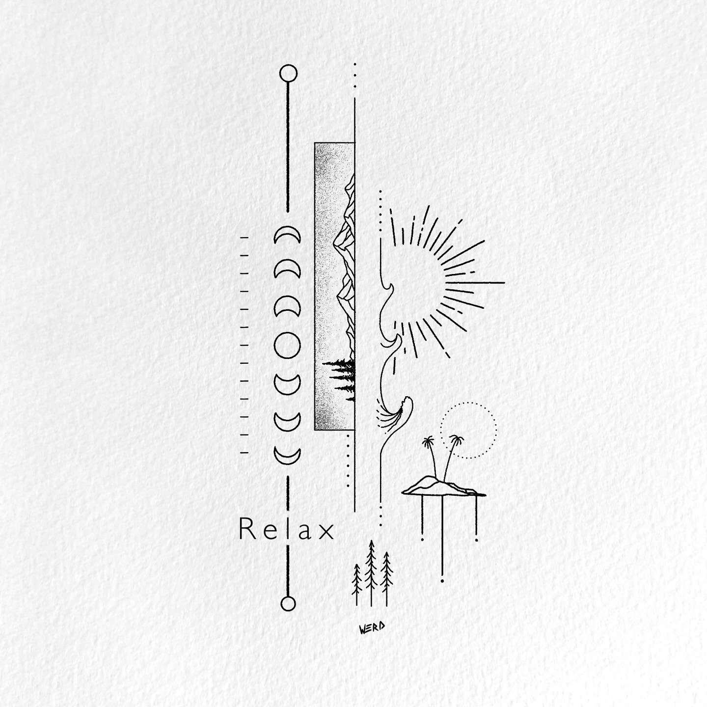 Relax. Take a breath. Go outside and listen to the birds. Get out of your head and into the world. Slide 16 is my favorite. Let me know which one you like in the comments. 
.
.
.
If you would like to use any of my designs for a tattoo, I kindly ask t