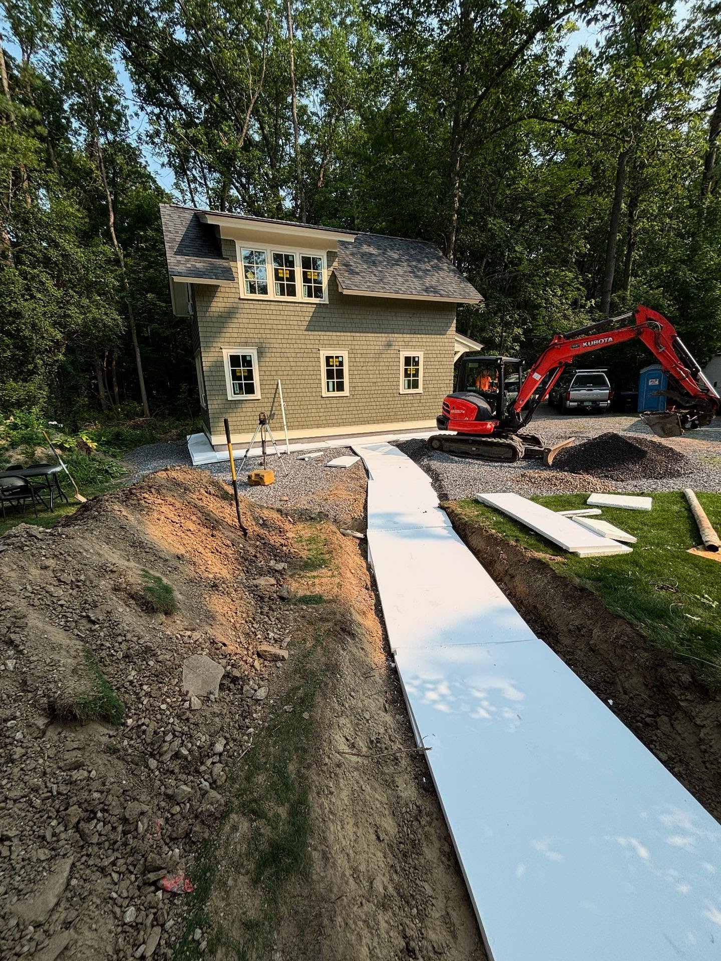 We&rsquo;re nearing completion of our Charlotte guesthouse! Last week we finished drywall inside and began painting. Working with awesome subs @reyes.painting.buildins for the paint and @catamount_north_sitework for the sitework. We are looking forwa