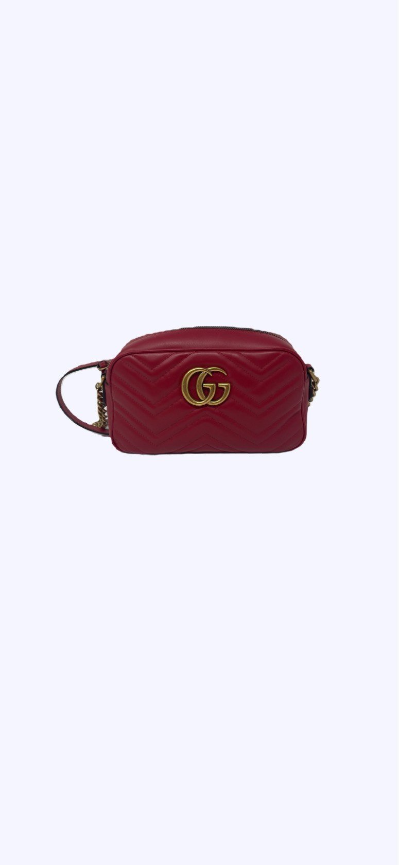 Gucci 1973 Chain Shoulder Bag Leather Small Red | eBay