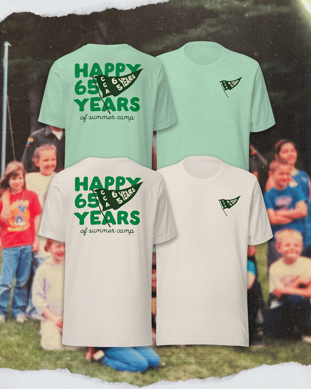 CCA 65 Years Flag Tee – Adult Anniversary Shirt