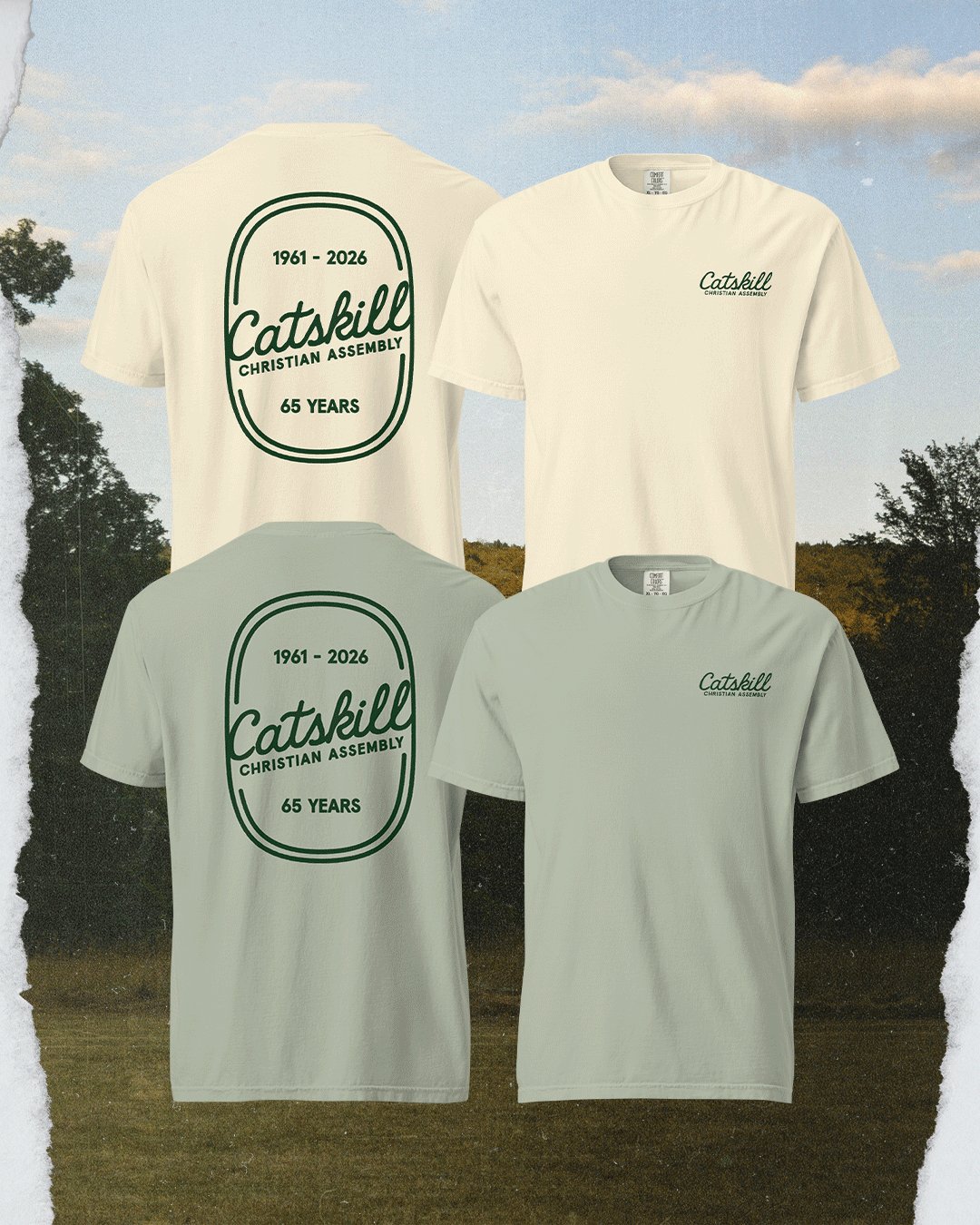 CCA 65 Years Tee – Comfort Colors Vintage Anniversary Shirt