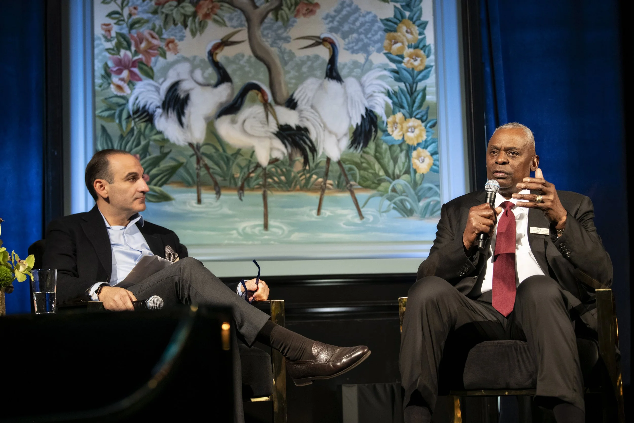 Honored to host an extraordinary conversation with the former U.S. Secretary of Defense, Lloyd Austin at The Milken Institute's Global Conference