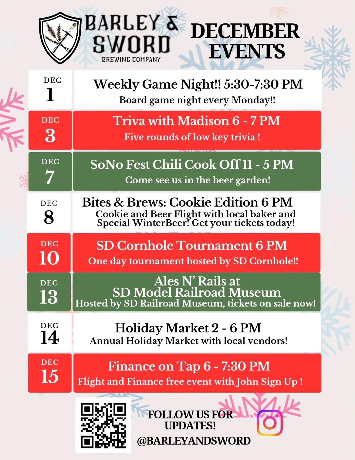 Lots of events coming up!  Keep an eye out for event posts and check our our linktree(in bio) for sign ups!