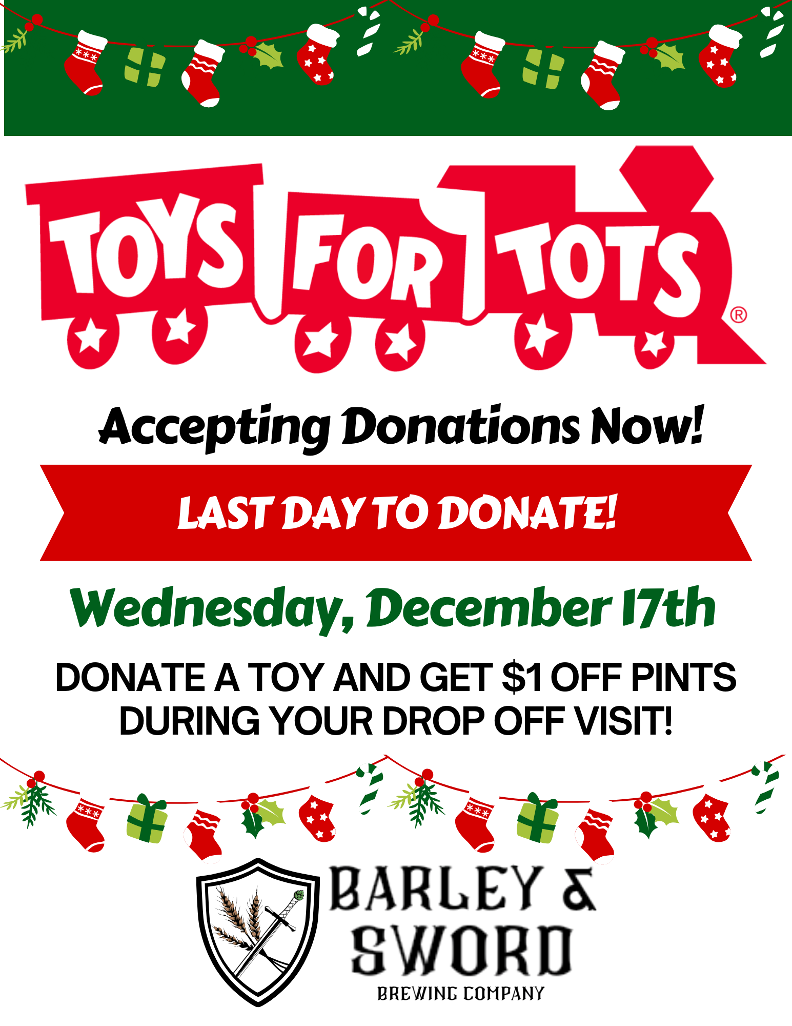 Toys For Tots - Last Day
