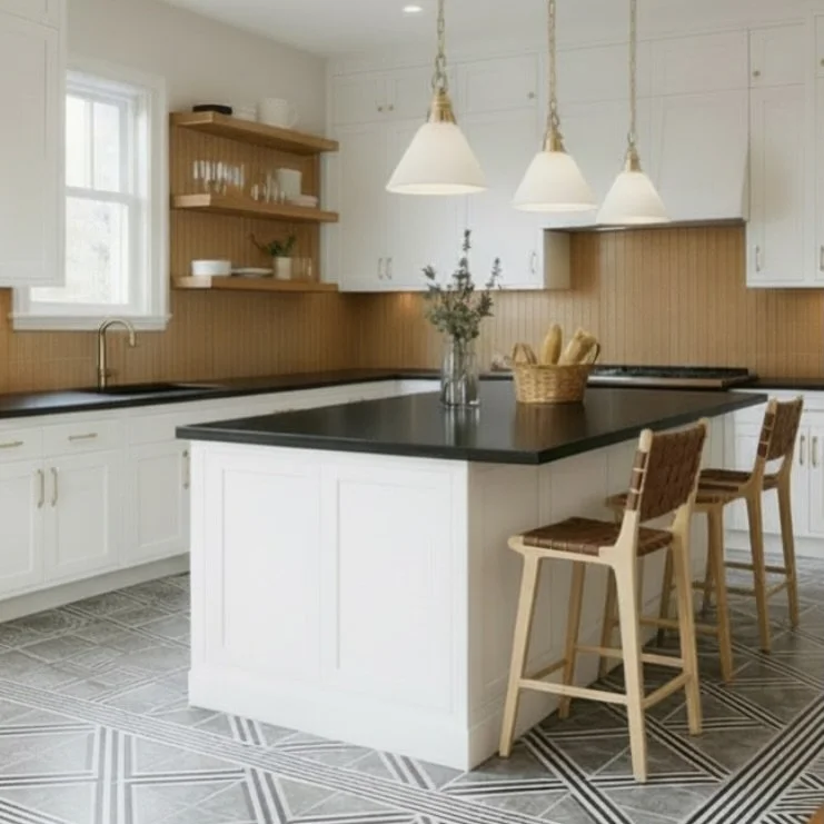 Rendering for a client&rsquo;s new build kitchen I worked on last summer. It is finally almost done with construction. Can&rsquo;t wait to see it in person.