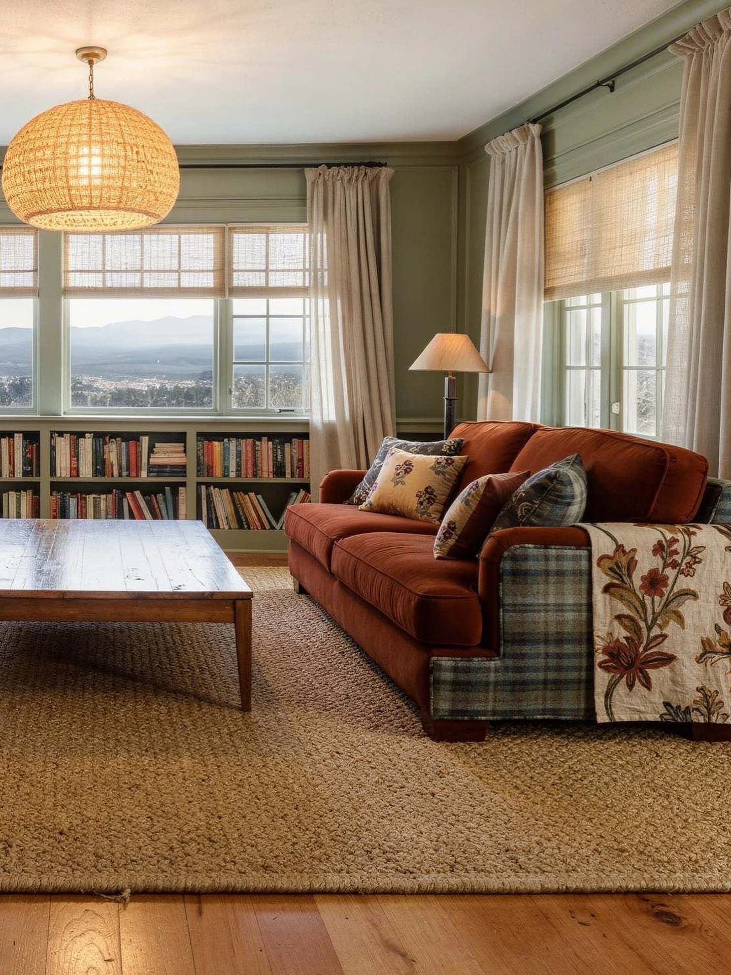 🍿 straight to jail for whoever invented popcorn ceiling. Rendering for a local mountain home with stunning views