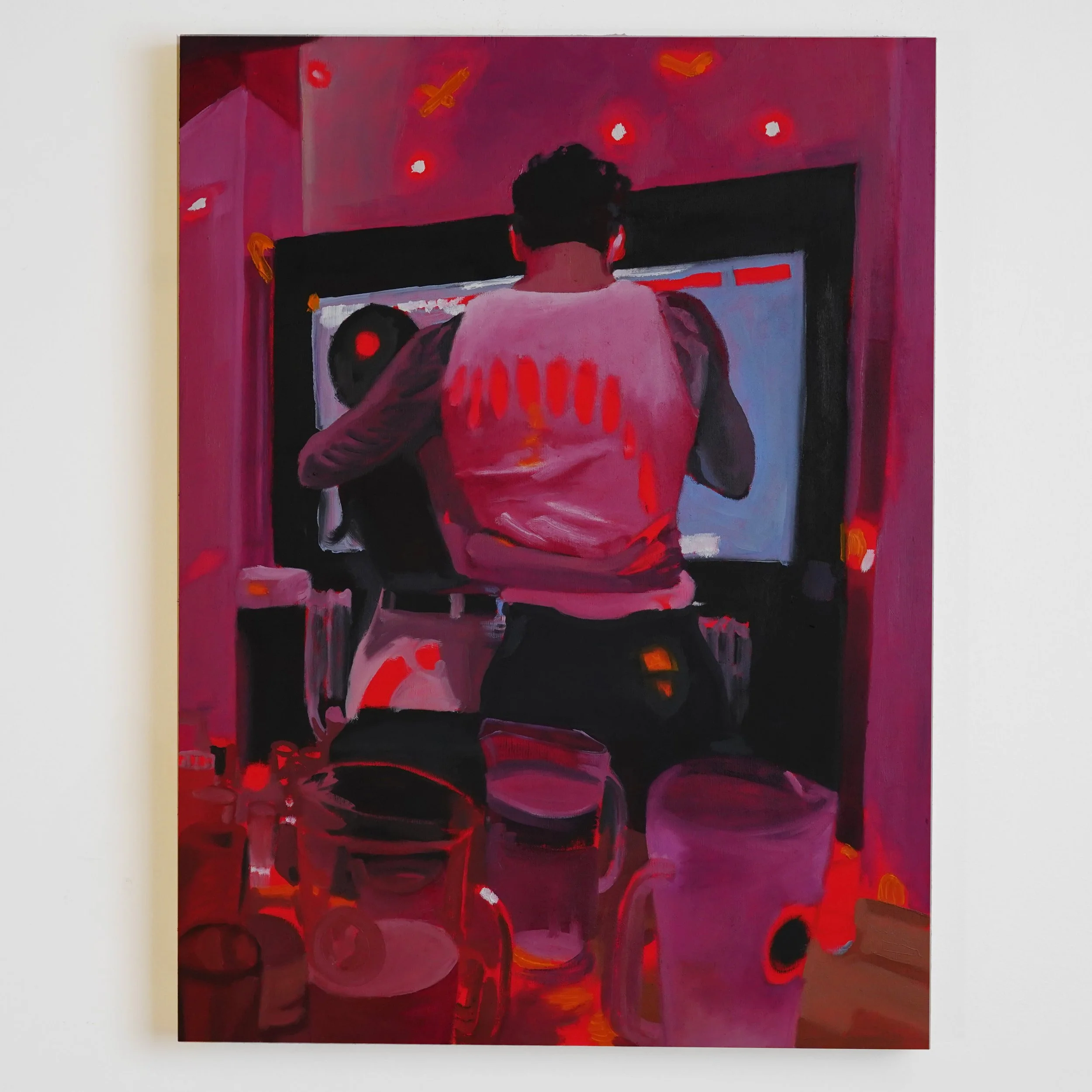 BORN TO RUN II (FINALE), 2025 | OIL ON WOOD BOARD, 18” X 24” | $1,500.00