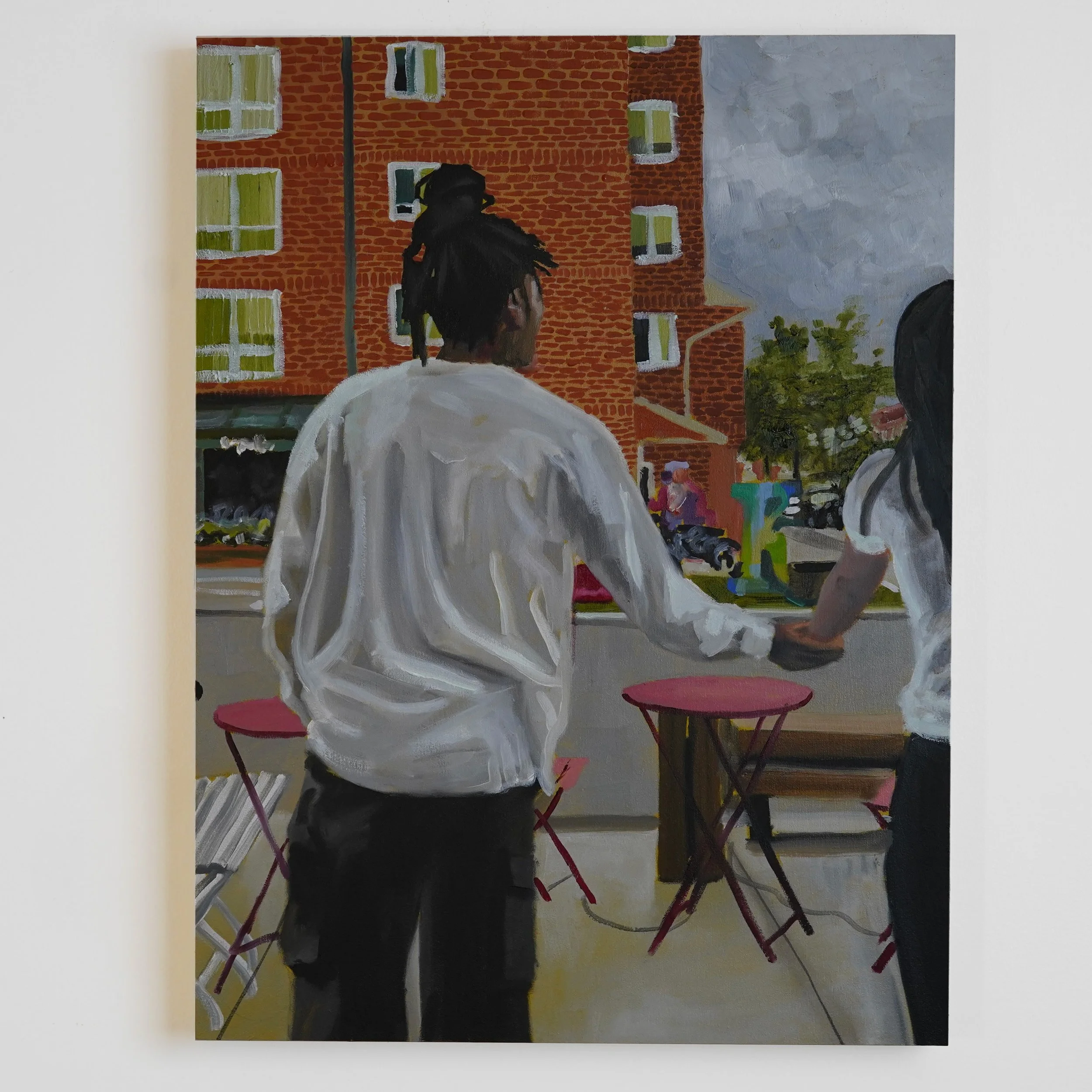 MY HOUSE, 2025 | OIL ON WOOD BOARD, 18” X 24” | $1,500.00