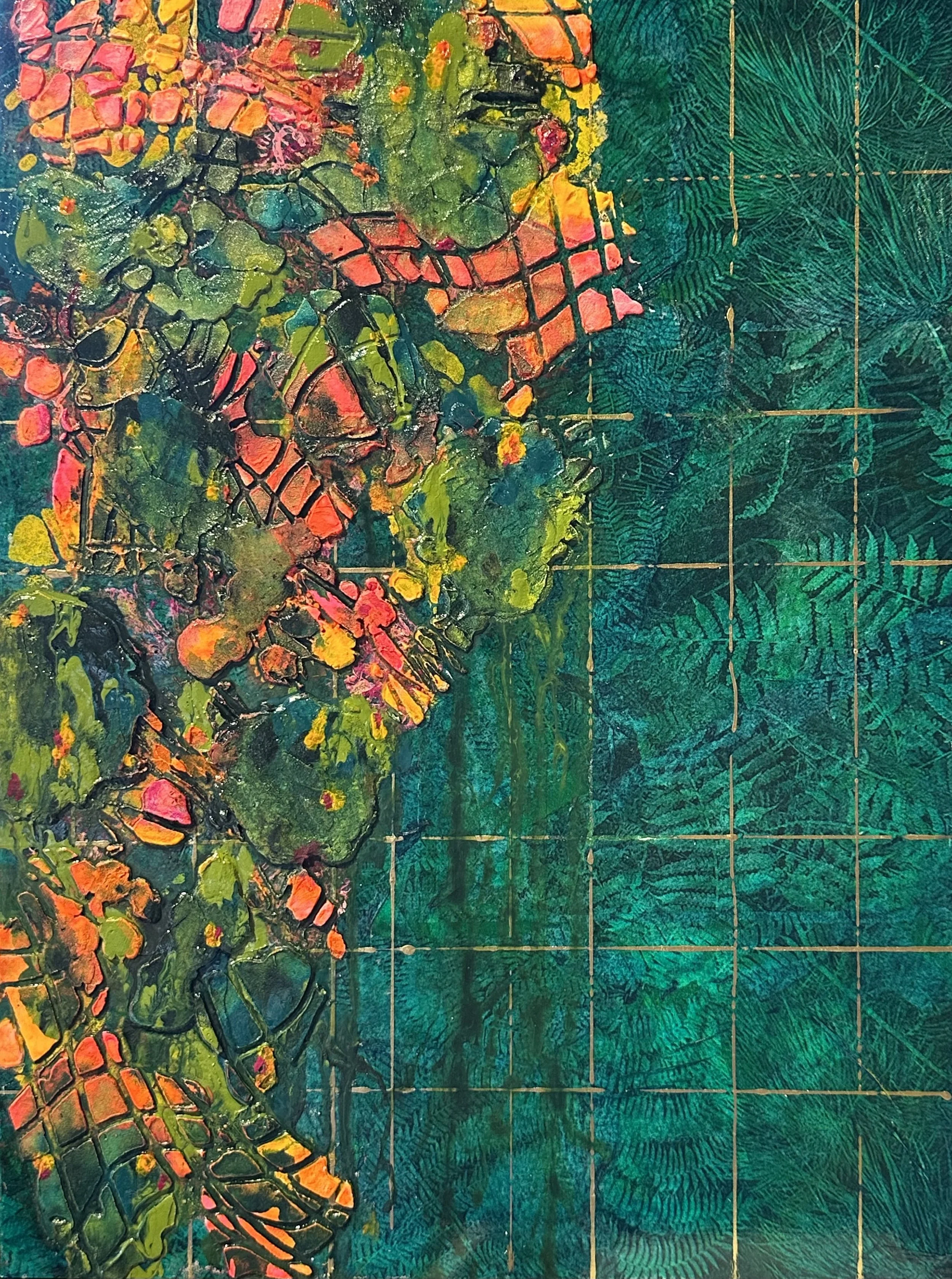  Pura Vida I  
16 X 12, Mixed media on flat panel
