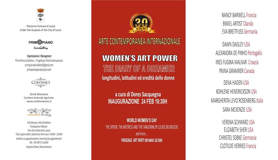 My paintings are going to Italy!! 🇮🇹 I will have three paintings hanging in Lecce, Italy, as part of &ldquo; Art Woman 2024&rdquo;, an exhibition organized by Primo Piano LivinGallery, and curated by Dores Sacquegna. I will be joined by 14 other wo