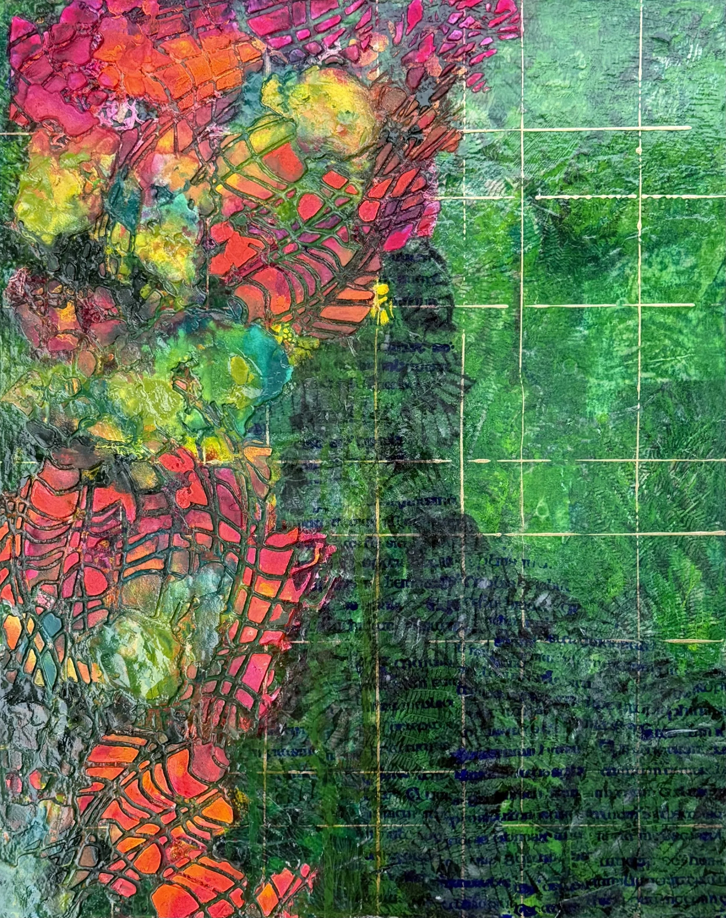 Pura Vida II  
20 X 16, Mixed media on cradled panel
