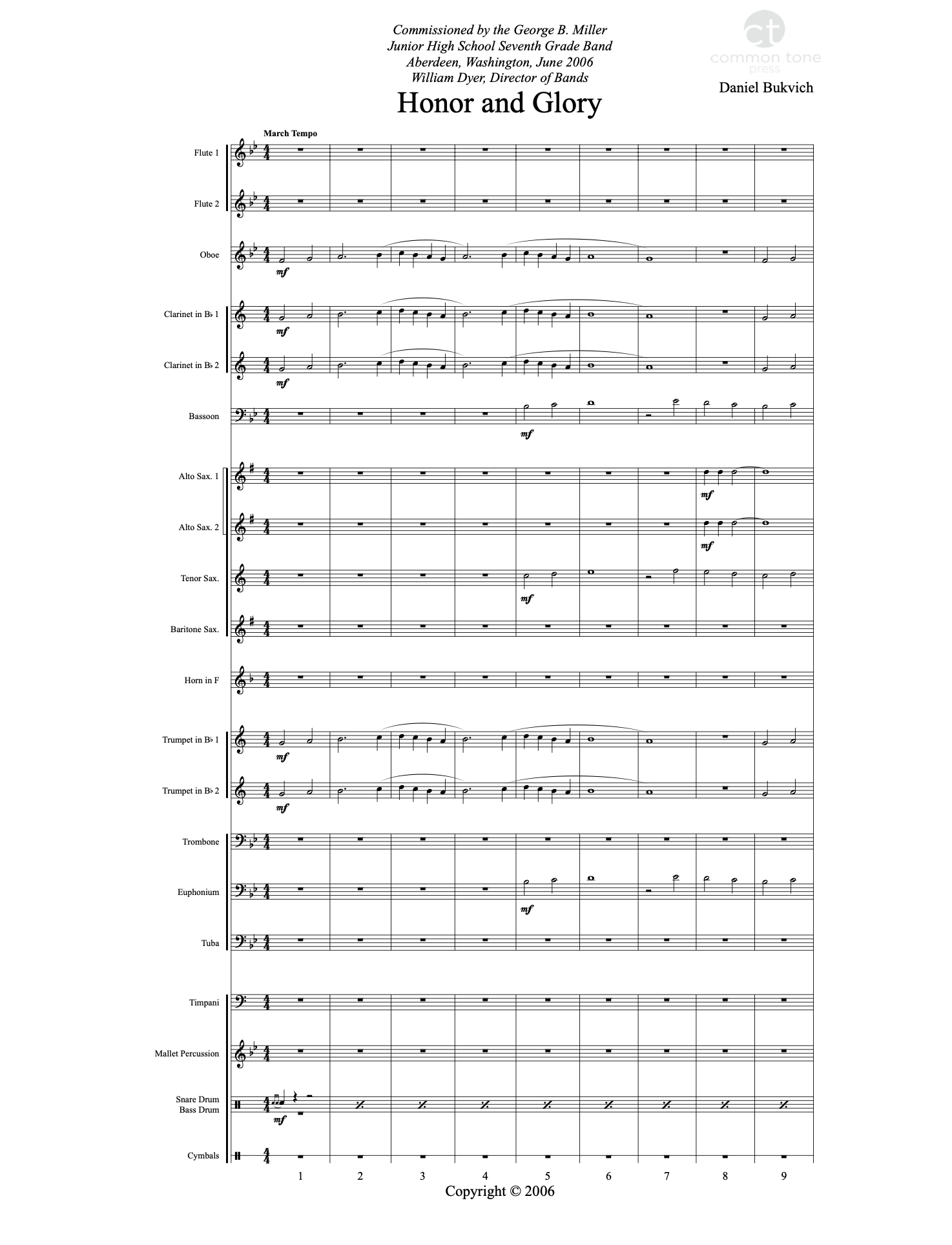Honor and Glory - Daniel Bukvich