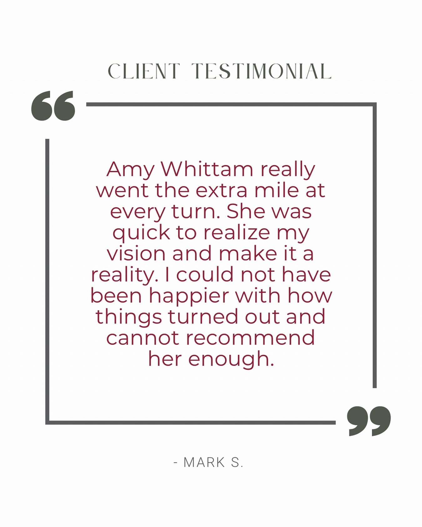 I love a positive result! Real estate is a deeply personal business. I'm very grateful for the exceptional people I've had the privilege to work with! 🙂